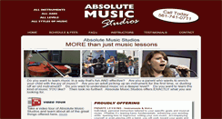 Desktop Screenshot of absolutemusicstudios.com
